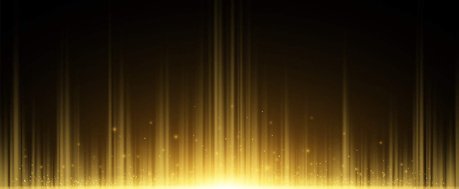 Abstract background, gray stage curtain with golden shadows of light at the bottom