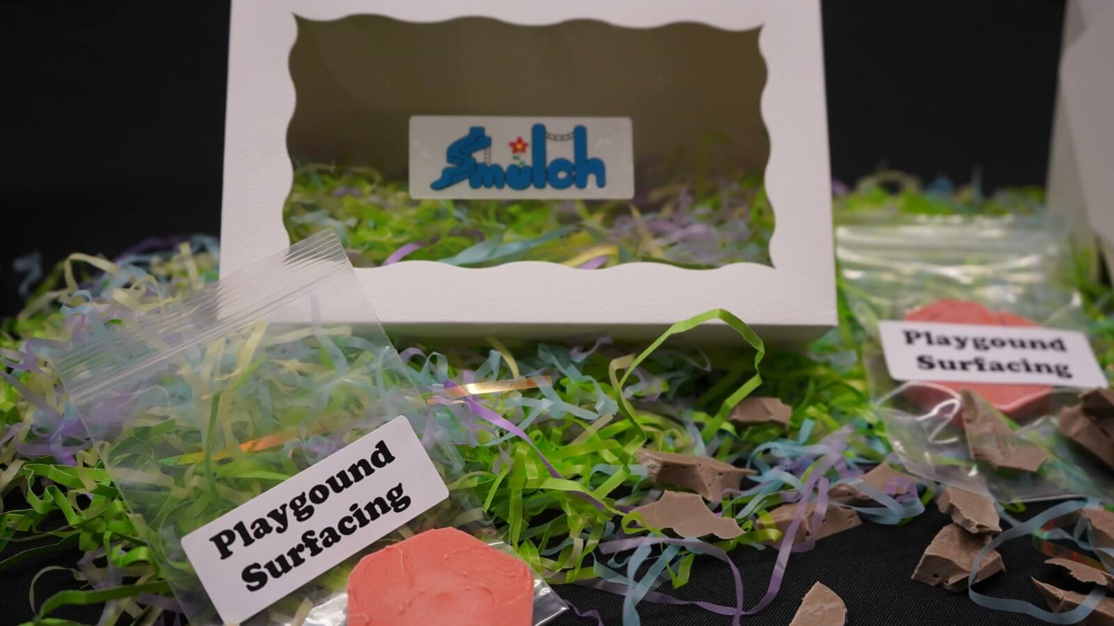 The Student Soybean Innovation Competition grand prize product "Smulch" is displayed alongside fellow entrees for the 2022 event.