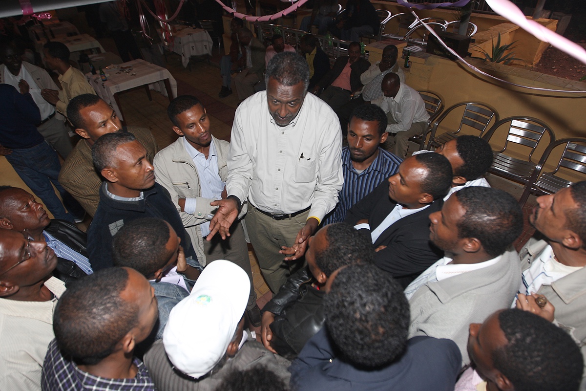 Group gathered in Ethiopia to discuss agriculture. 