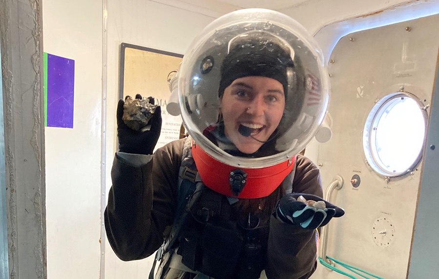 Madelyn Whitaker in space gear