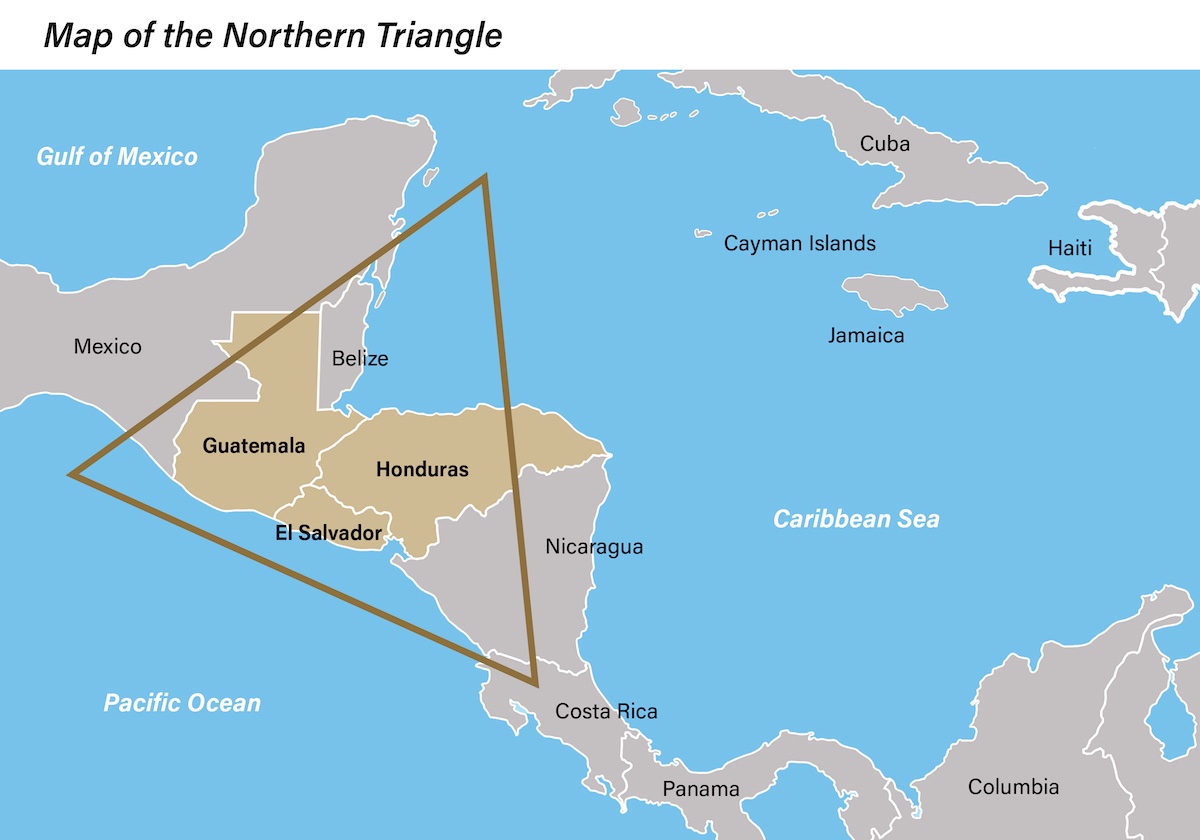 northern triangle map