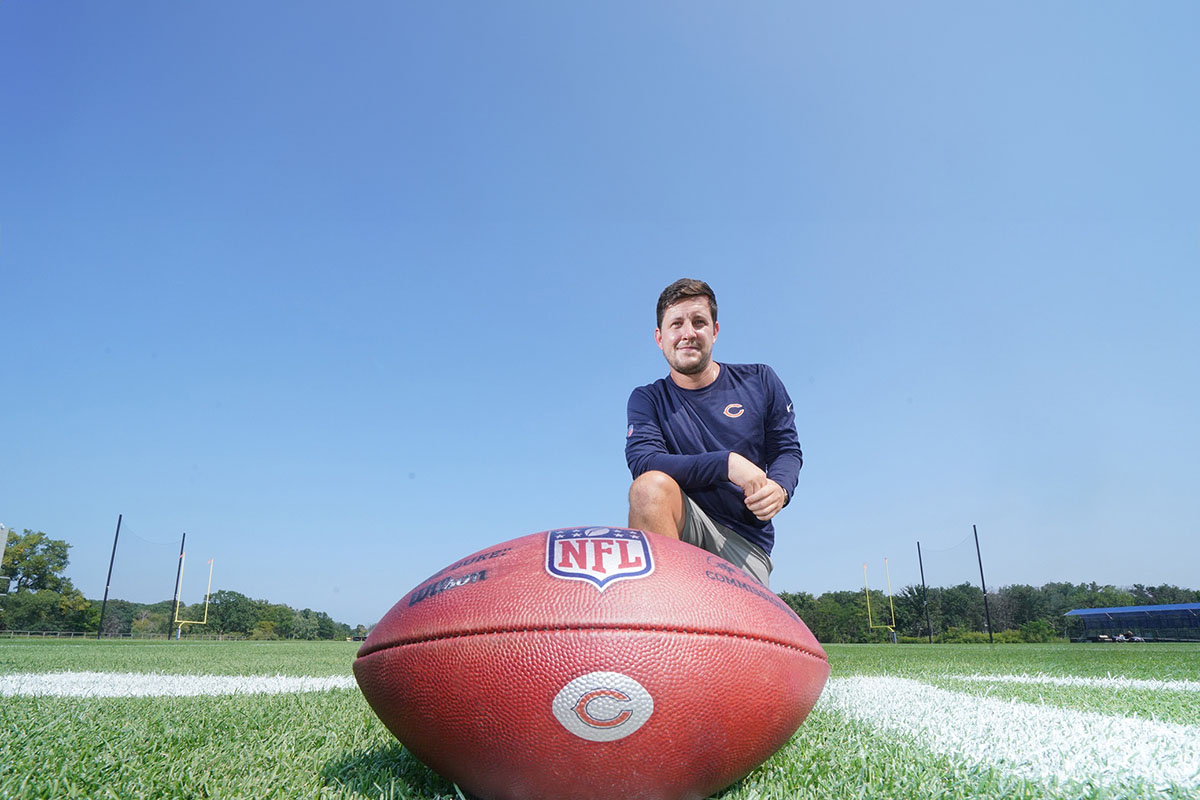 Ben Baumer with the Chicago Bears 