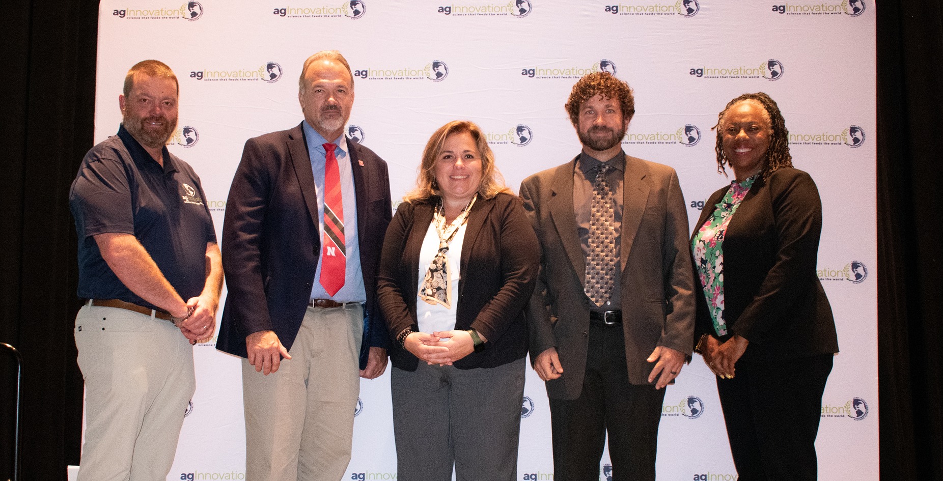 The NCERA-137 Multistate Research Group accepts award for their work on soybean pathology.