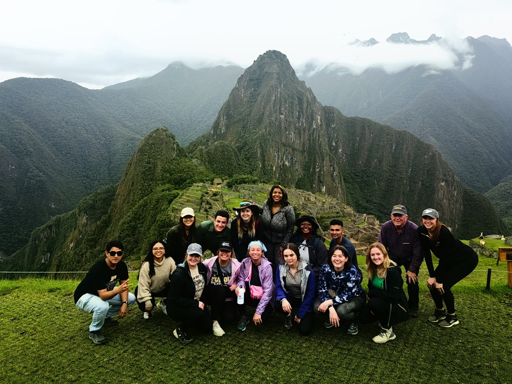 Students at Machu Picchu