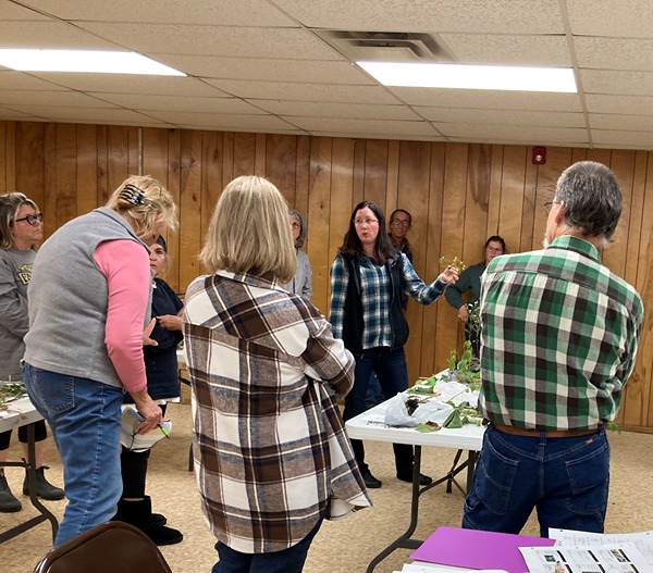 The master gardener trainees enjoy one of their last classes together.