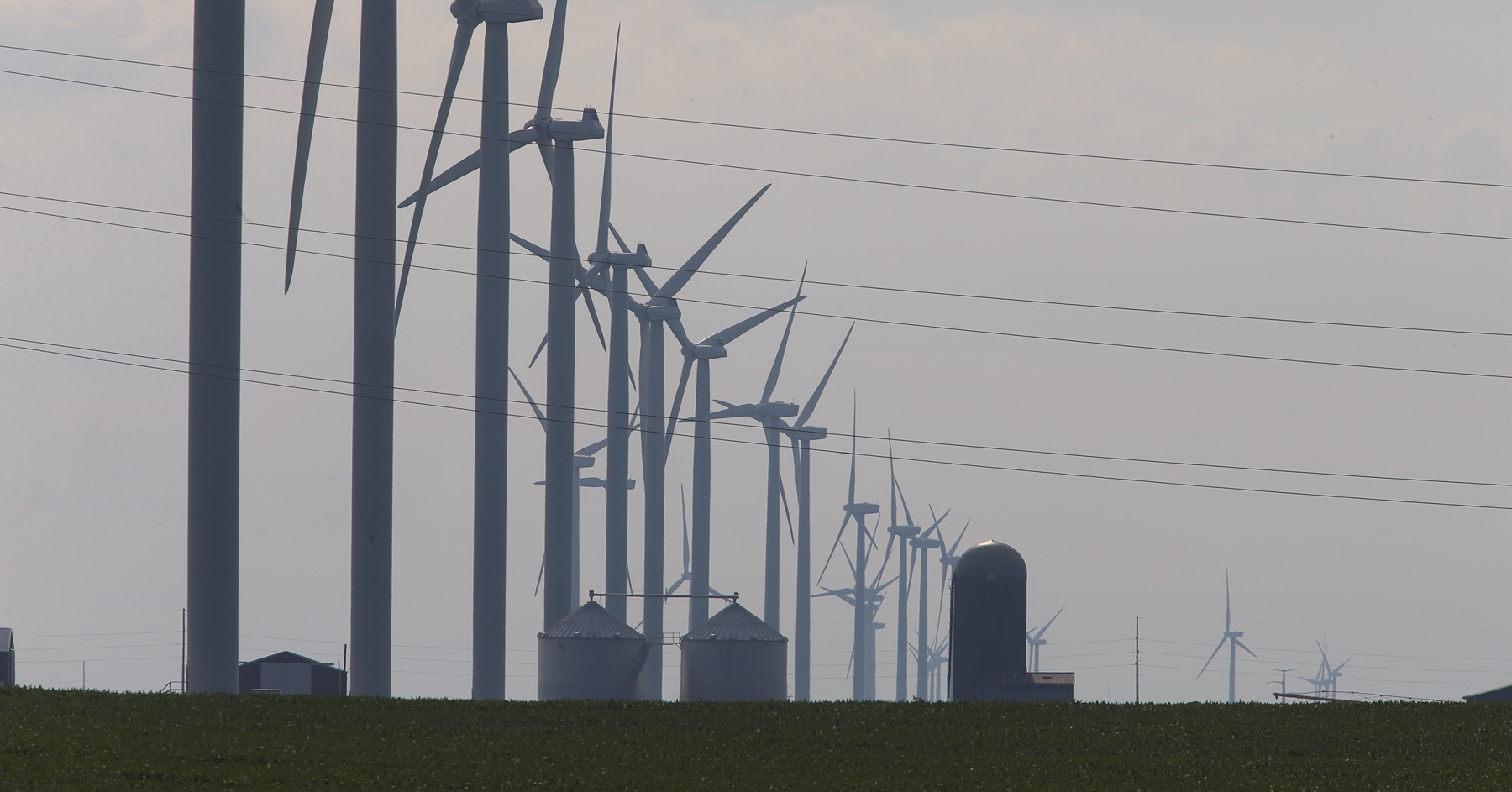 Wind farm in Northern Indiana 
