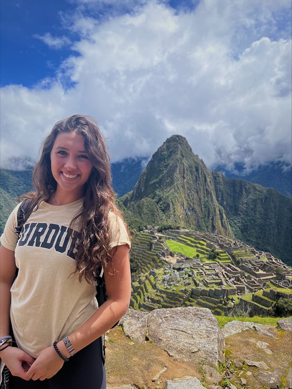 Melanie Hasler in Peru on a study abroad trip
