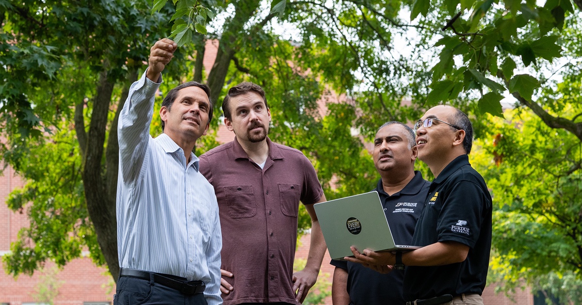 uTREE Purdue colleagues in outside setting