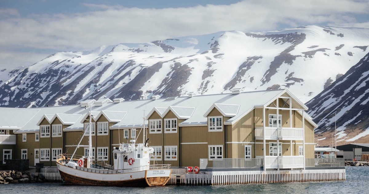 Boat on a harbor ready to sail, Land of Fire and Ice, Iceland