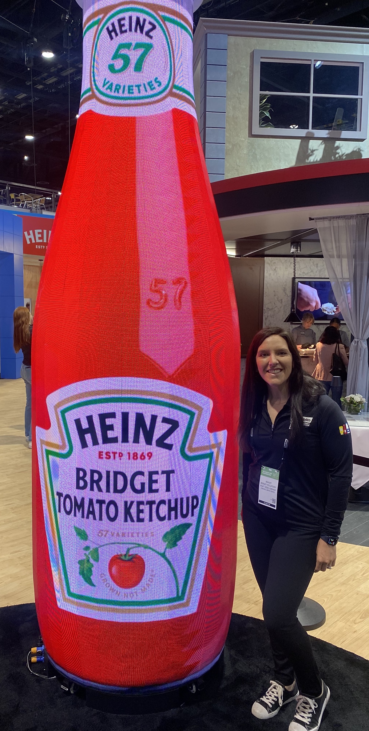 Bridget McClatchey with Heinz Ketchup bottle 