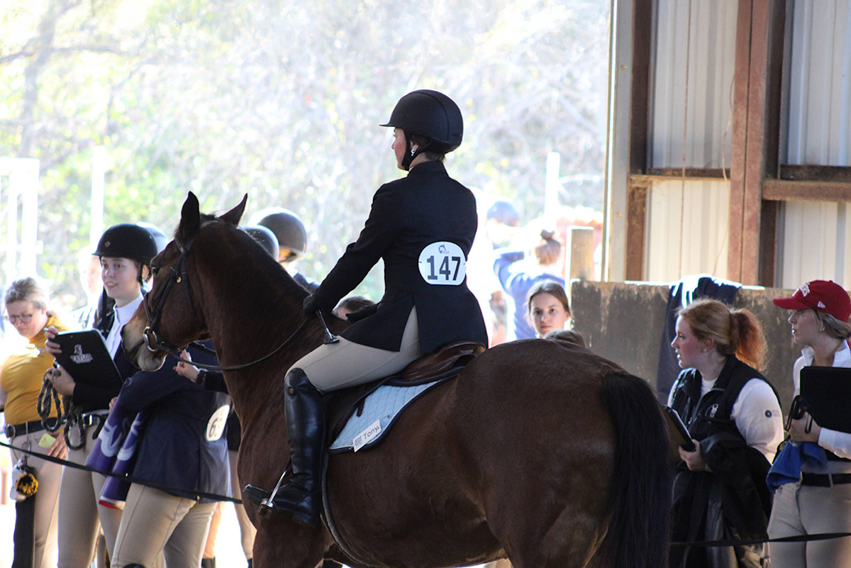 Gwen Weaver riding a horse