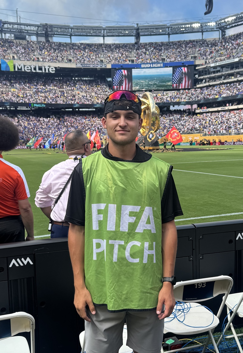 Ryan Leuck interning at FIFA Cup World Cup