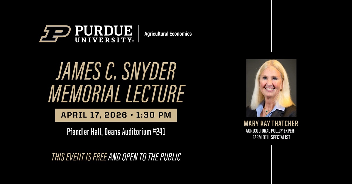 Mary Kay Thatcher to speak at 51st James C. Snyder Memorial Lecture.