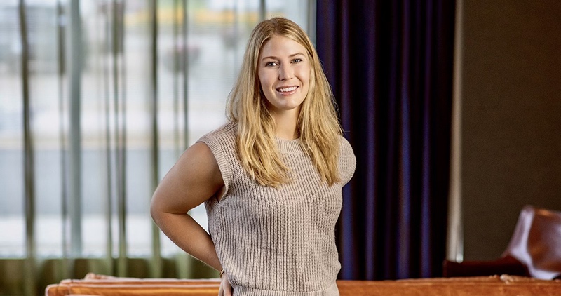 Monica Stampfli standing