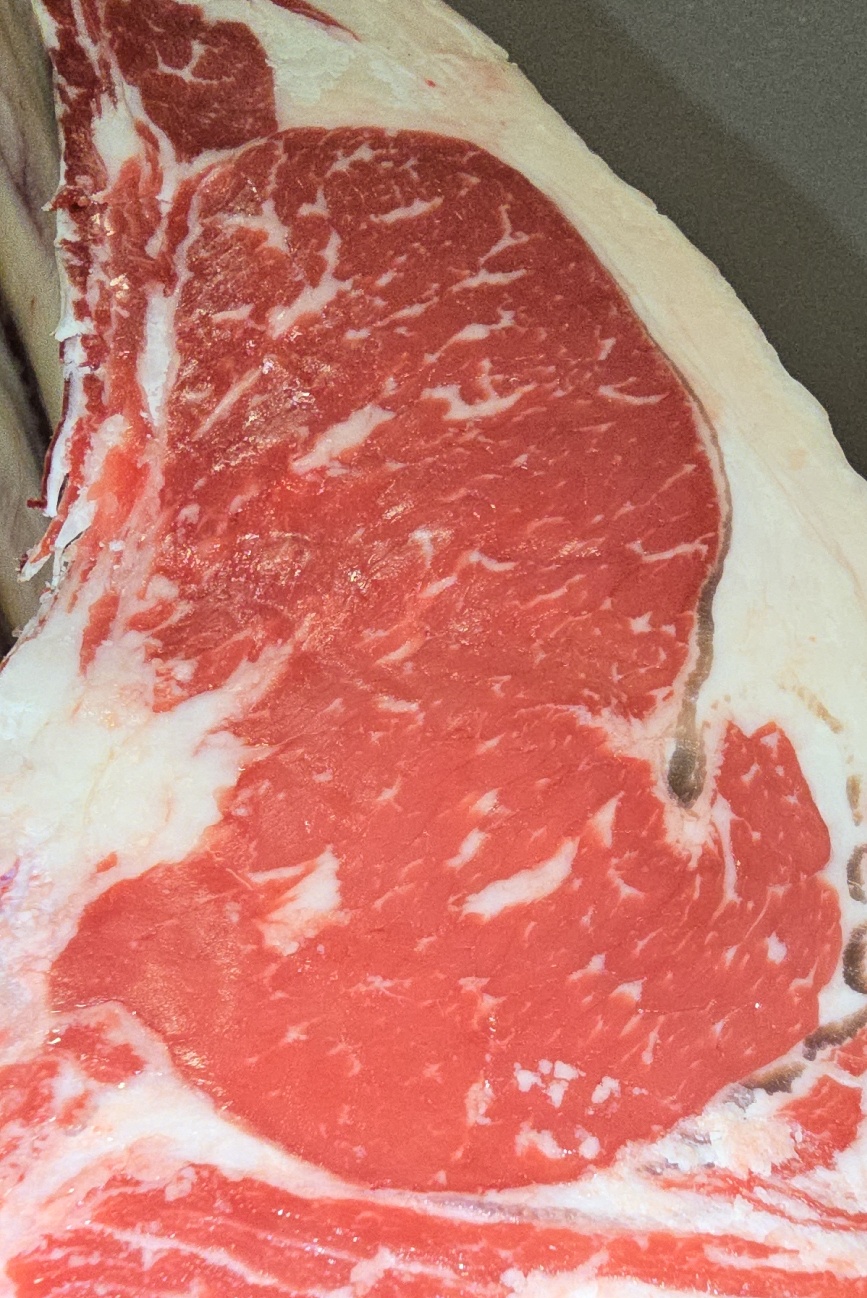 ribeye cut from a beef cow