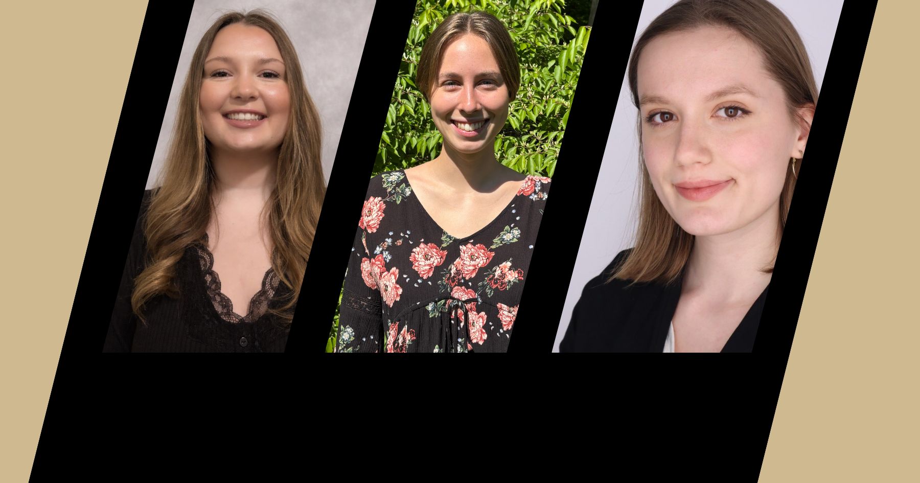 Three students chosen fro study abroad scholarship. 