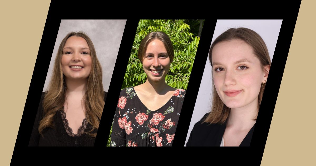 Three students chosen for study abroad scholarshipss. 