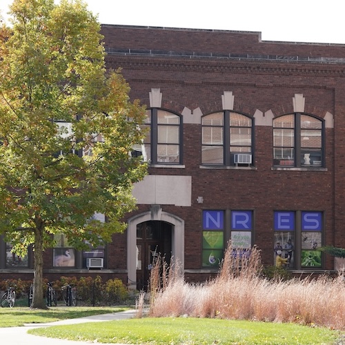 The FNR and NRES building on West Lafayette's campus.