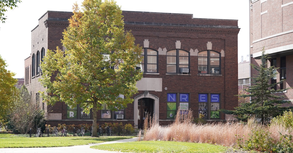 The FNR and NRES building on West Lafayette's campus.
