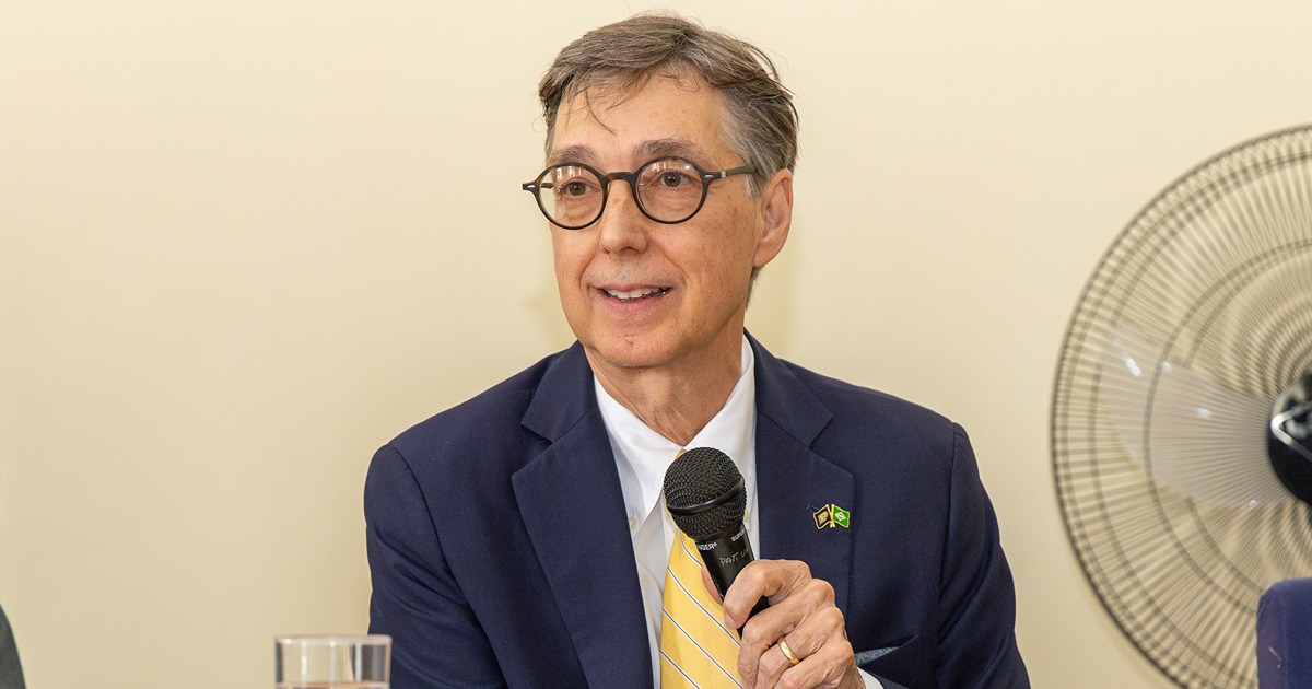 Jerry Shively talks at the 75th anniversary celebration