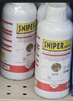 A bottle of Sniper DDVP
