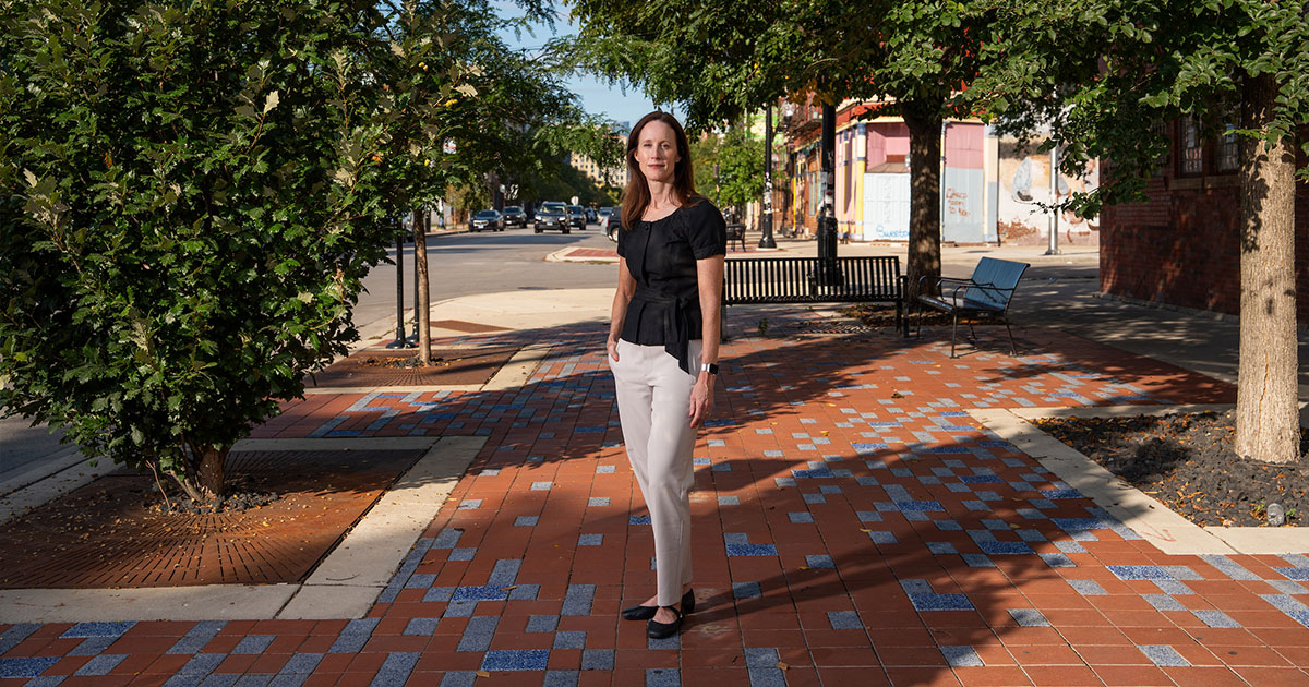 Alisa Tilson in the Pilsen neighborhood of Chicago