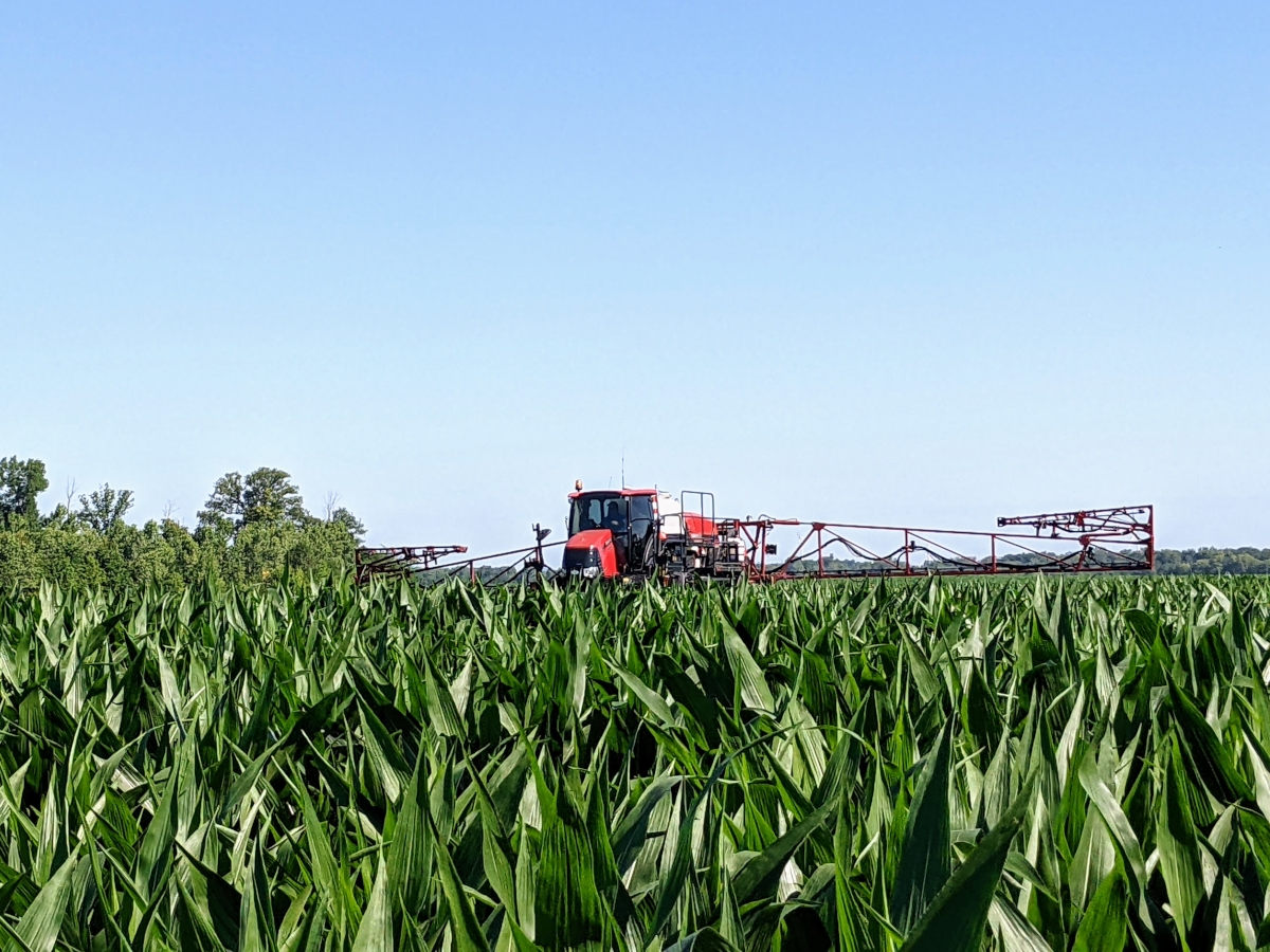 high clearance sidedress nitrogen application