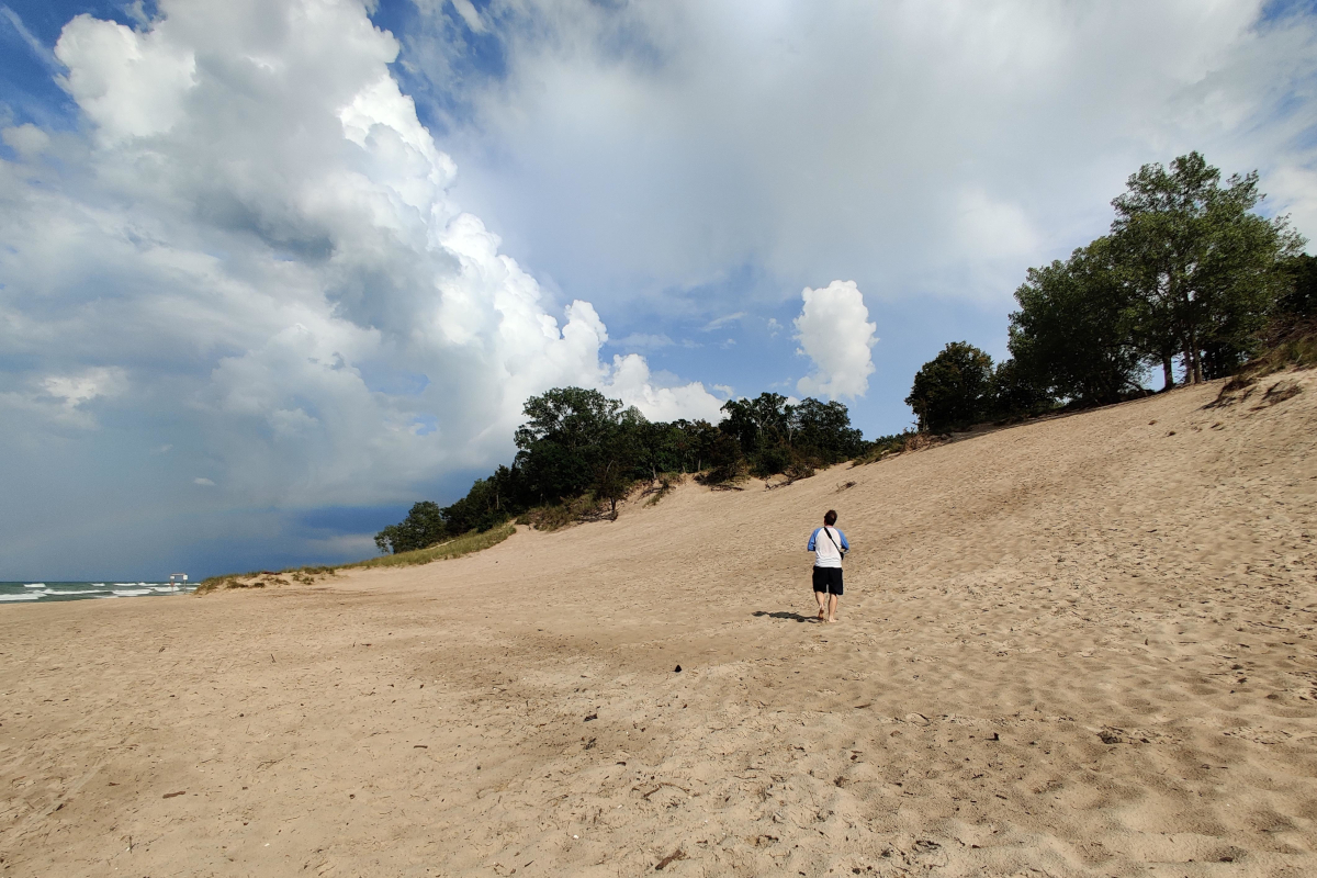 Dr. Roland Wilhelm at the Indiana Dunes