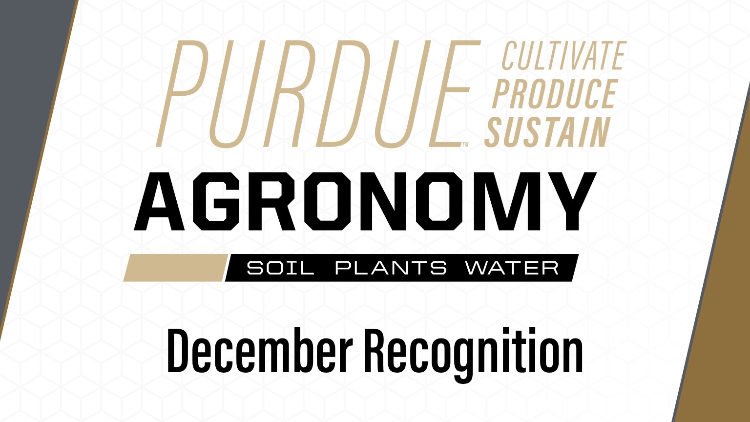 Agronomy December Recognition 2023