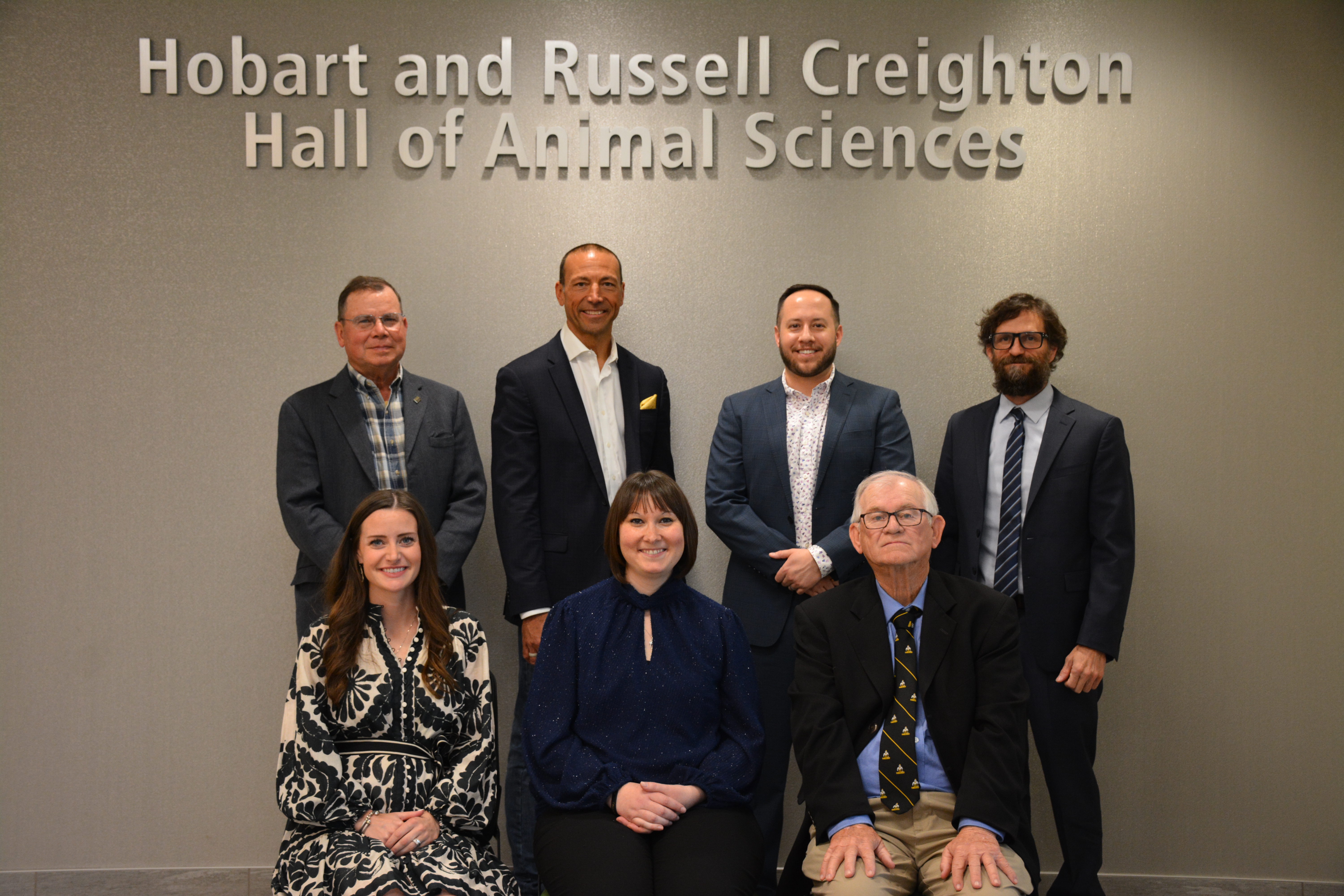 The 2024 Animal Sciences Distinguished Alumni standing with interim department head, Dr. Paul Ebner.