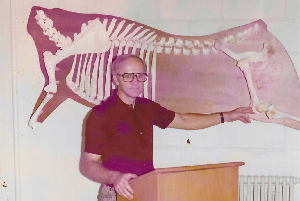 Max Judge in first meat science classroom.