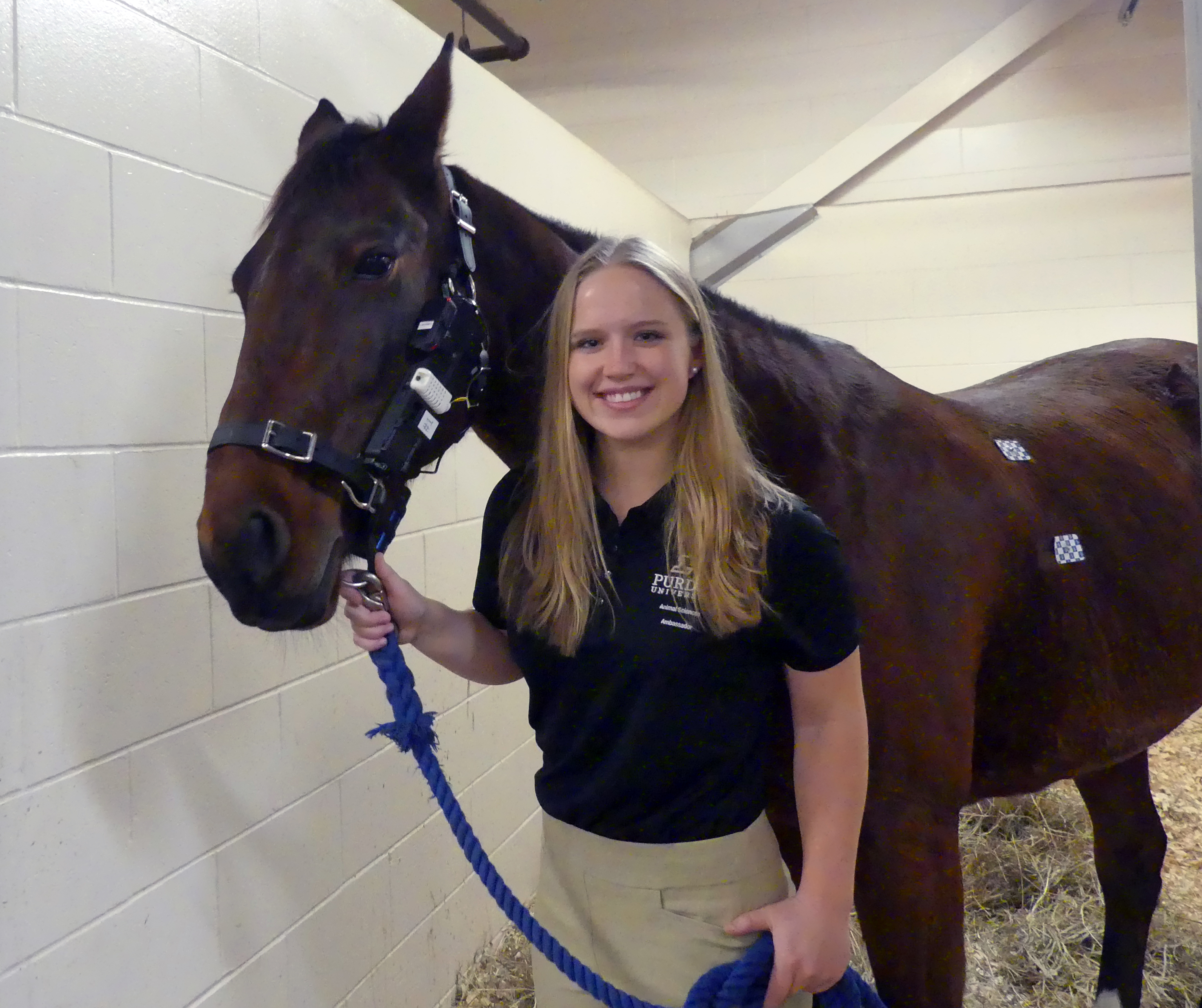 Catie Hauser with a horse