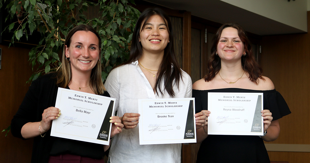 Edwin Mertz Scholarship awardees