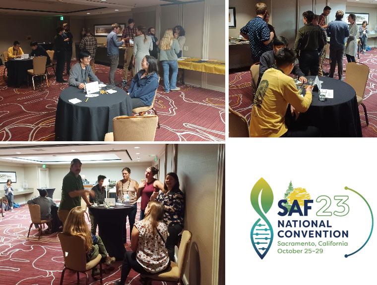 Photos from the Purdue alumni and friends reception at the Society of American Foresters convention in Sacramento, California.