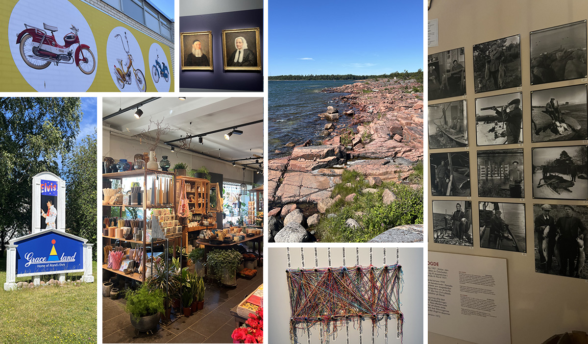 Collage of photos from Grace Brown's study abroad trip to Sweden.