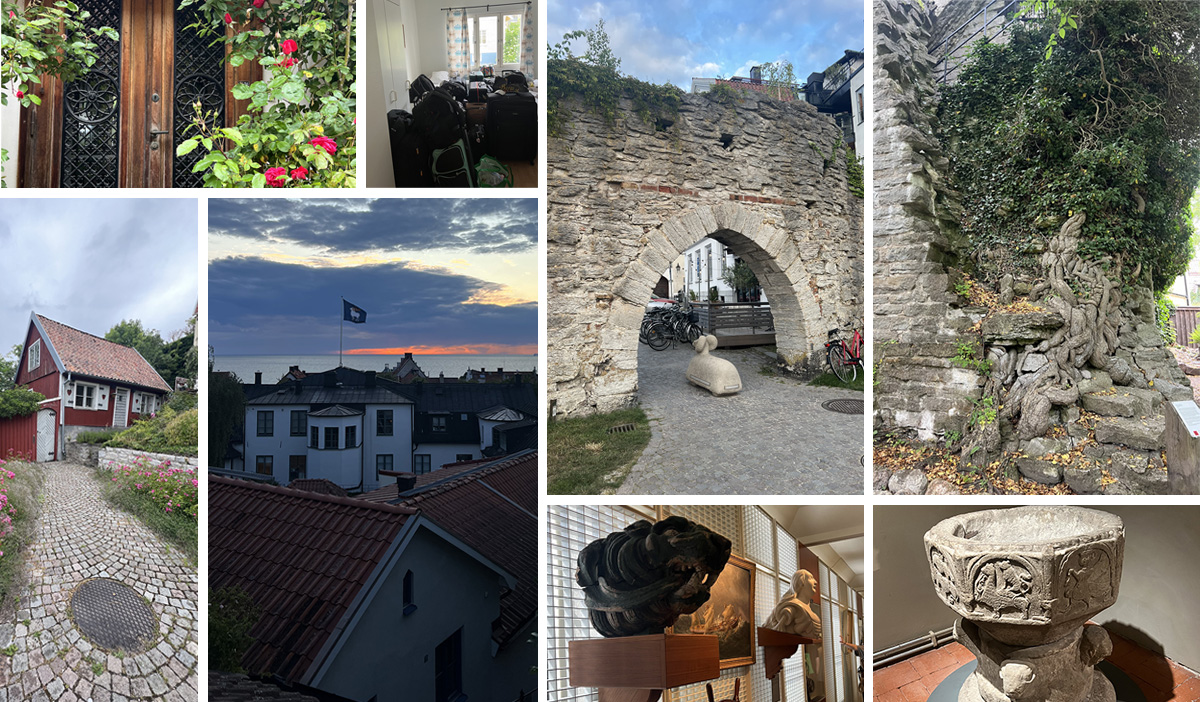 Collage of photos from Grace Brown's study abroad trip to Sweden.