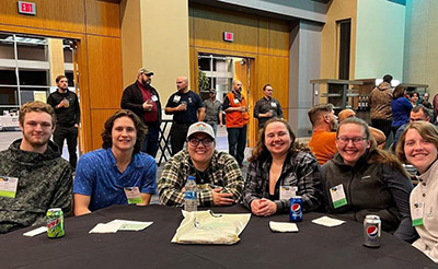 Members of Purdue AFS and the Purdue student chapter of The Wildlife Society at the Midwest Fish and Wildlife Conference