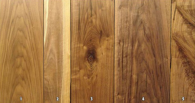 Black walnut wood panels