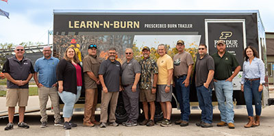 National Wild Turkey Foundation board with the Learn-N-Burn Trailer