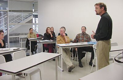 Ted Cable teaching in France