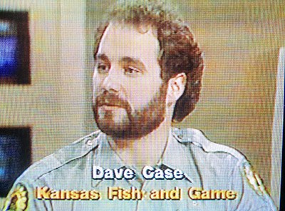 Dave Case on local television for the Kansas Fish and Game Commission.
