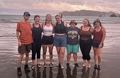 The FNR seniors at the beach at Curù