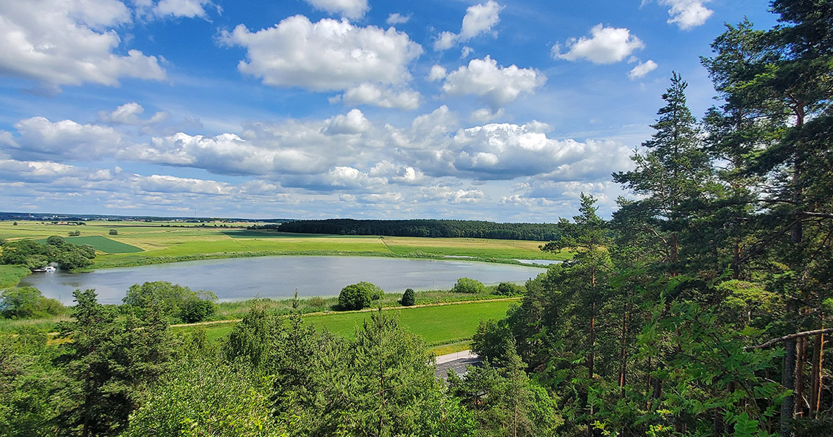 The view over what used to be covered by the Baltic Sea; part of the Linnaeus trail