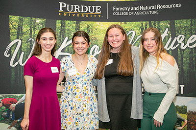 Dudley with fellow wildlife award recipients at the 2022 FNR Awards Banquet