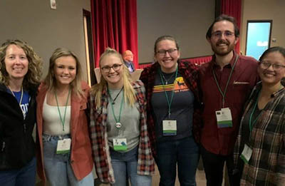 Dr. Elizabeth Flaherty with the 2022 Quiz Bowl Team, which finished third nationally