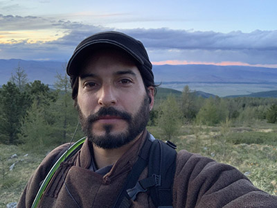 Fran Rivas atop the sacred mountain in Mongolia