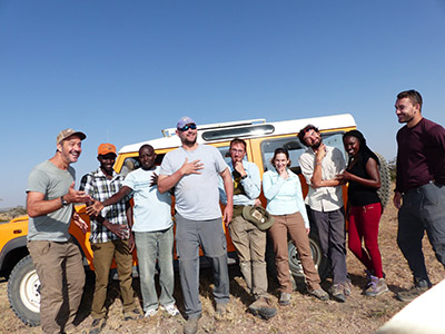 Dr. Jacob Goheen with his team in 2018.