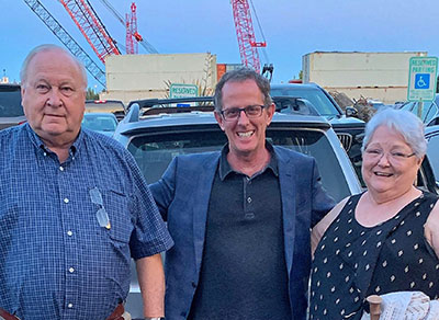 Barb and Harvey Holt with Scott Jamieson in 2019