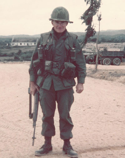 Hoover in his Army field uniform