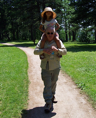 Hoover with Silenze Esquival, daughter of Tamara Benjamin